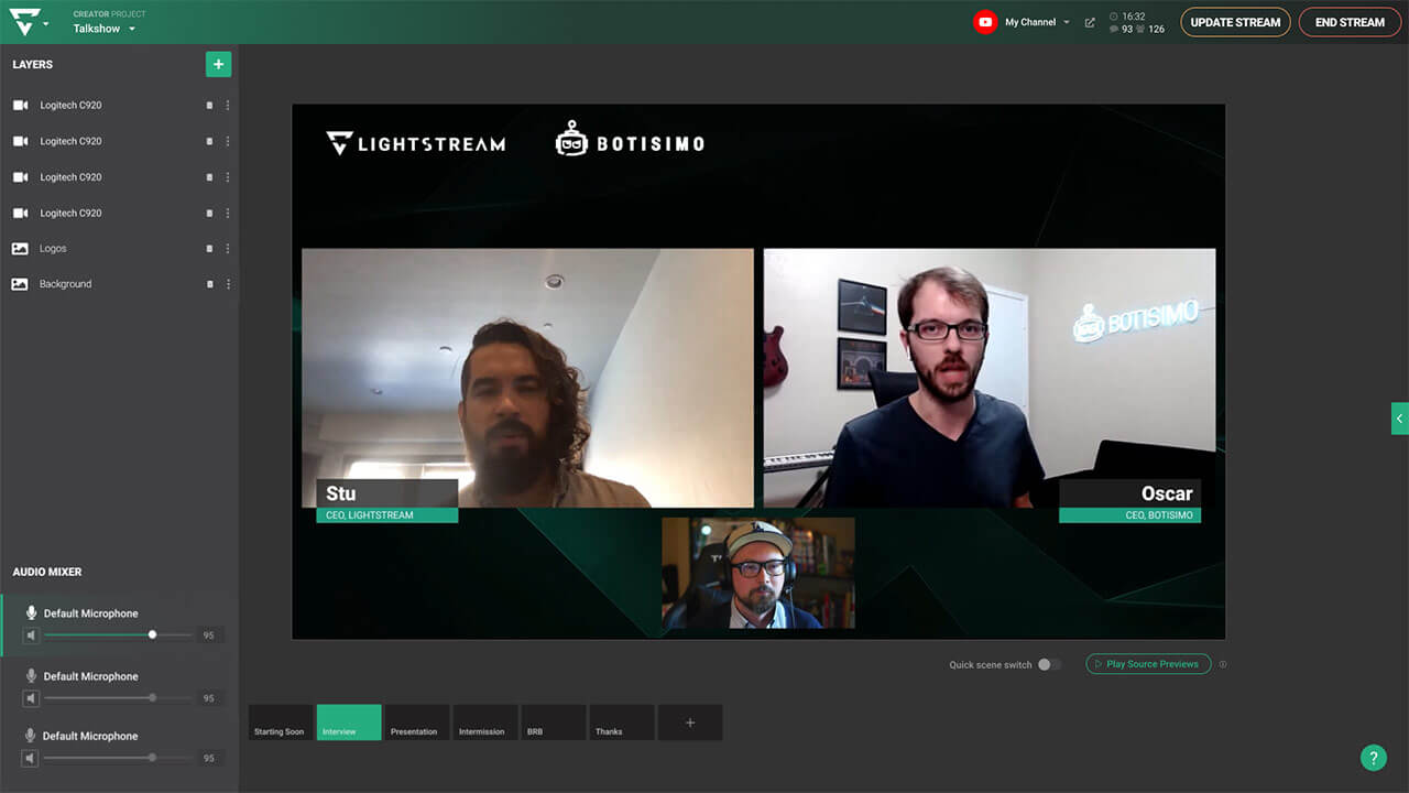 Lightstream studio streaming software