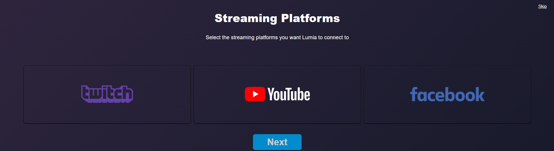 Lumia Stream Smart Lights Streaming Platforms - Twitch YouTube Facebook